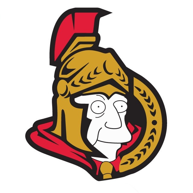 Ottawa Senators Simpsons DIY iron on transfer (heat transfer)